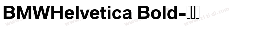 BMWHelvetica Bold字体转换